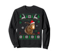 Ugly Squirrel Lover Santa Hat Sweatshirt - Novelty Apparel Men Women - T-Shirt, Sweatshirt, Hoodie