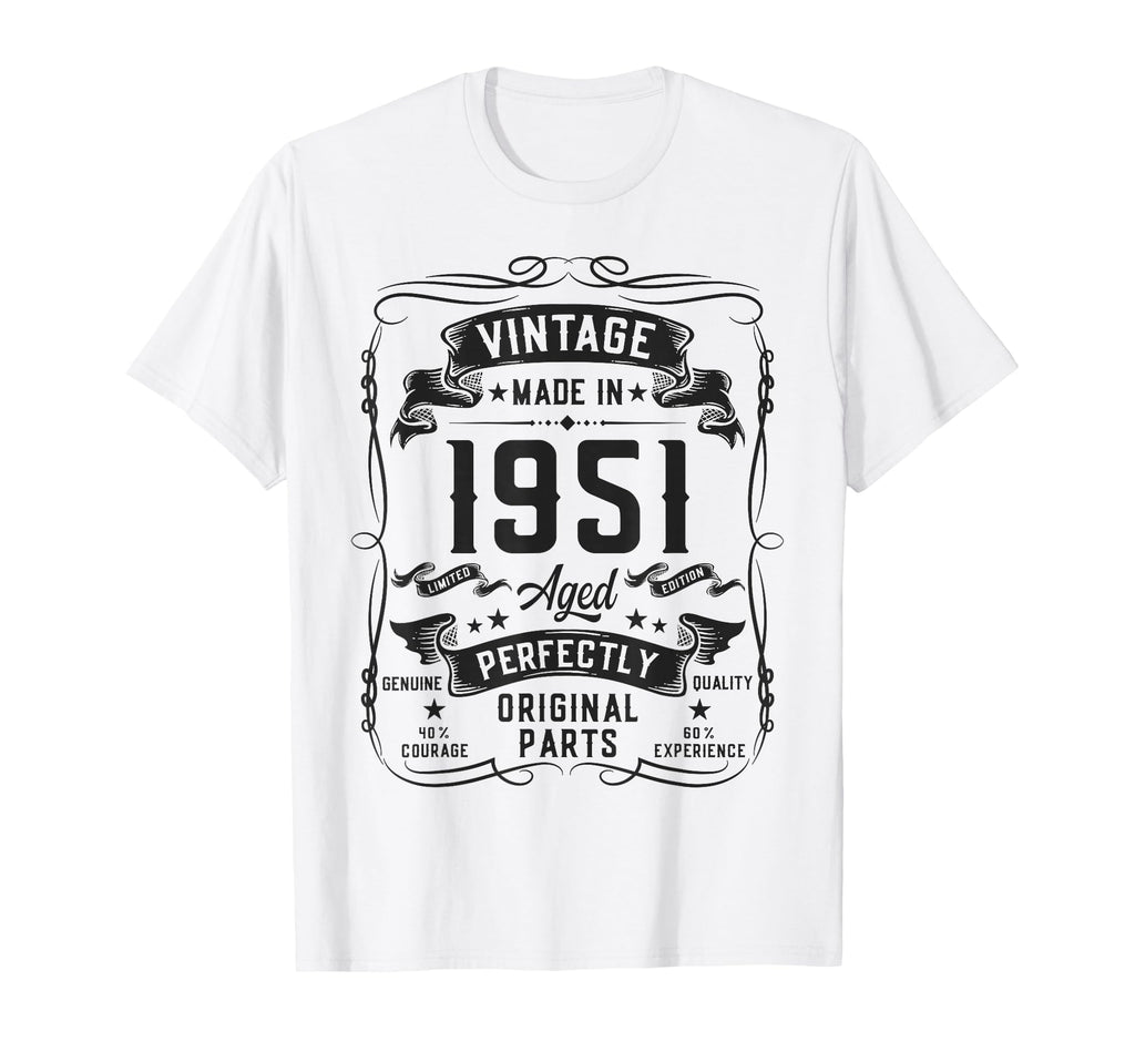 1951 75Yr 75Th Birthday Gifts 75 T-Shirt - Fun Novelty Design for Adults - T-Shirt, Sweatshirt, Hoodie