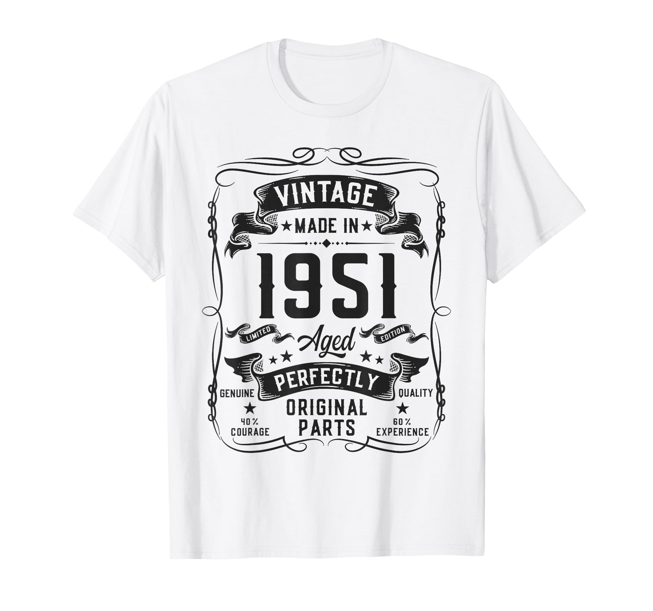 1951 75Yr 75Th Birthday Gifts 75 T-Shirt - Fun Novelty Design for Adults - T-Shirt, Sweatshirt, Hoodie