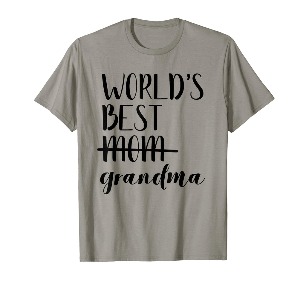 Worlds Best Mom Grandma Promoted T-Shirt - Novelty Apparel for Adults - T-Shirt, Sweatshirt, Hoodie