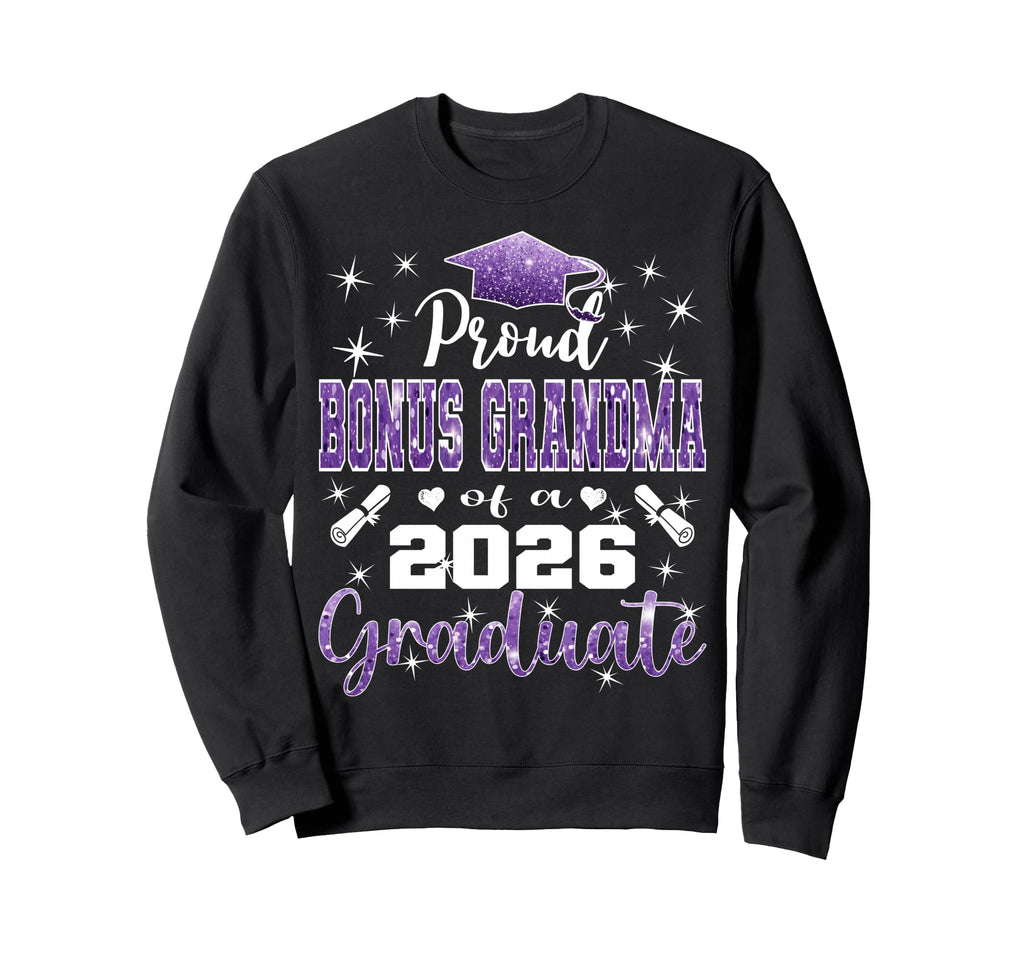 Super Proud Bonus Grandma 2026 Sweatshirt - Streetwear Style for Adults - T-Shirt, Sweatshirt, Hoodie