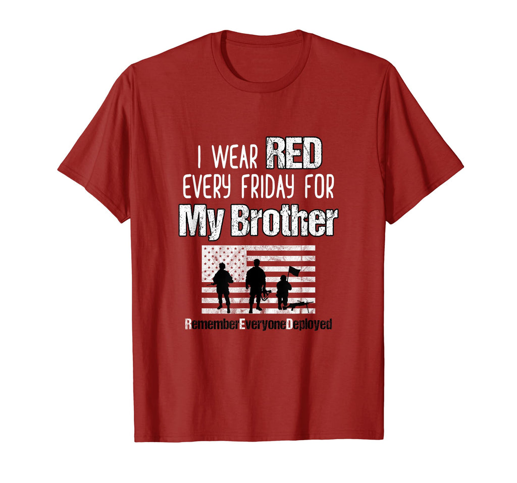 Red Friday Military Brother Family T-Shirt - Novelty Apparel for Adults - T-Shirt, Sweatshirt, Hoodie