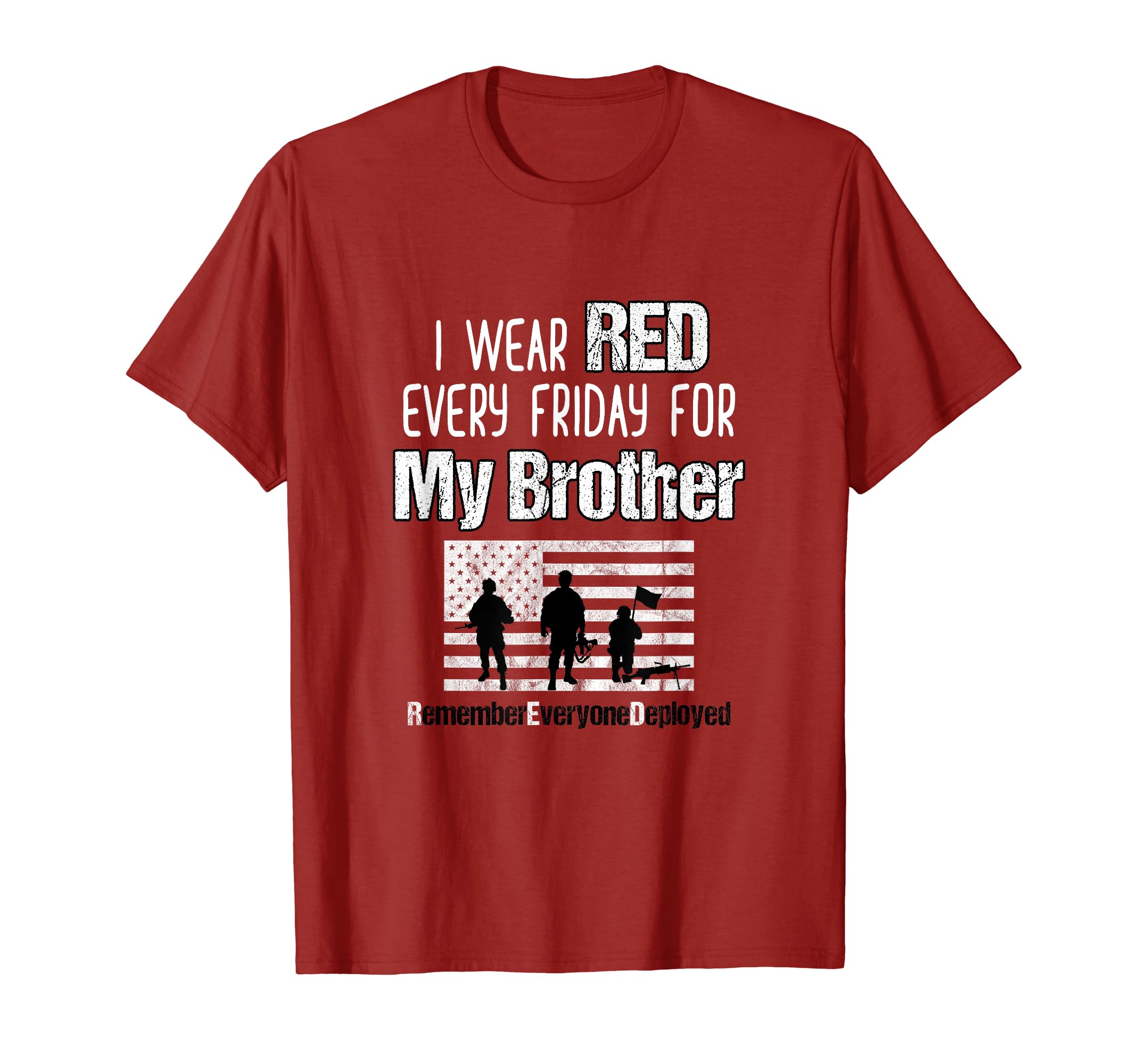 Red Friday Military Brother Family T-Shirt - Novelty Apparel for Adults - T-Shirt, Sweatshirt, Hoodie