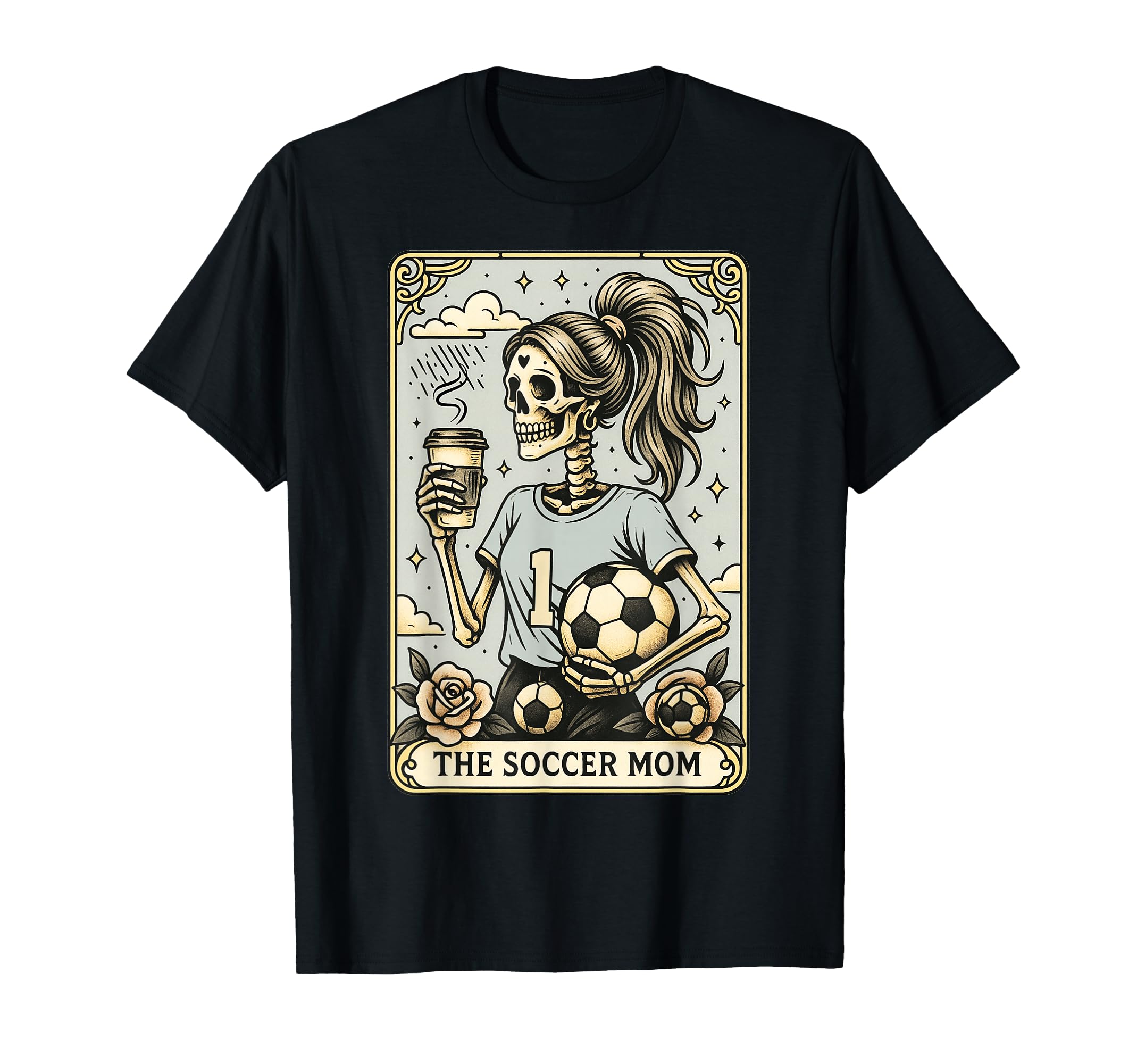 Soccer Mom Tarot Card Halloween Soccer T-Shirt - Trendy Graphic Men Women - T-Shirt, Sweatshirt, Hoodie