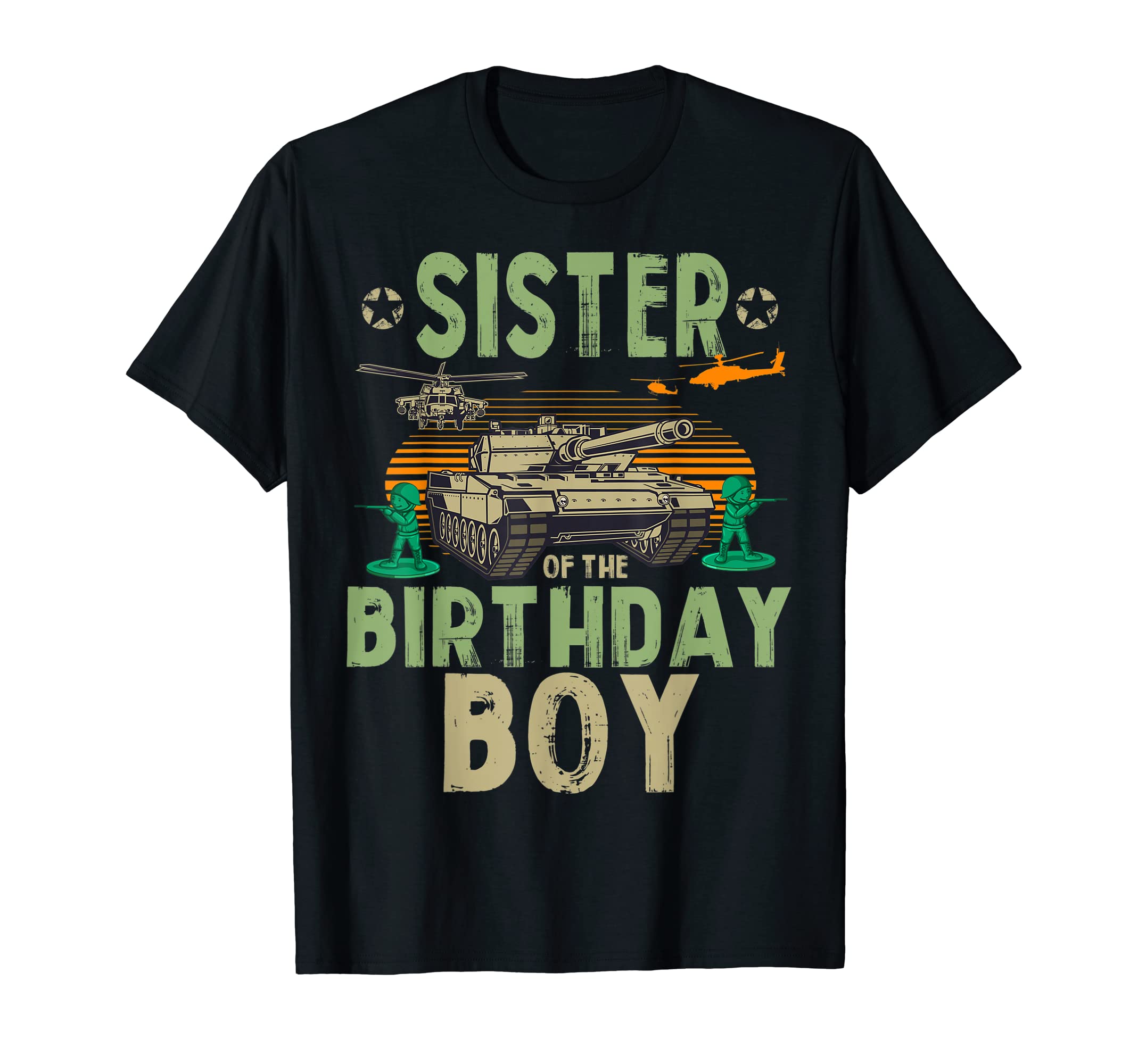 Sister Birthday Army Party Matching T-Shirt - Aesthetic Graphic for Adults - T-Shirt, Sweatshirt, Hoodie