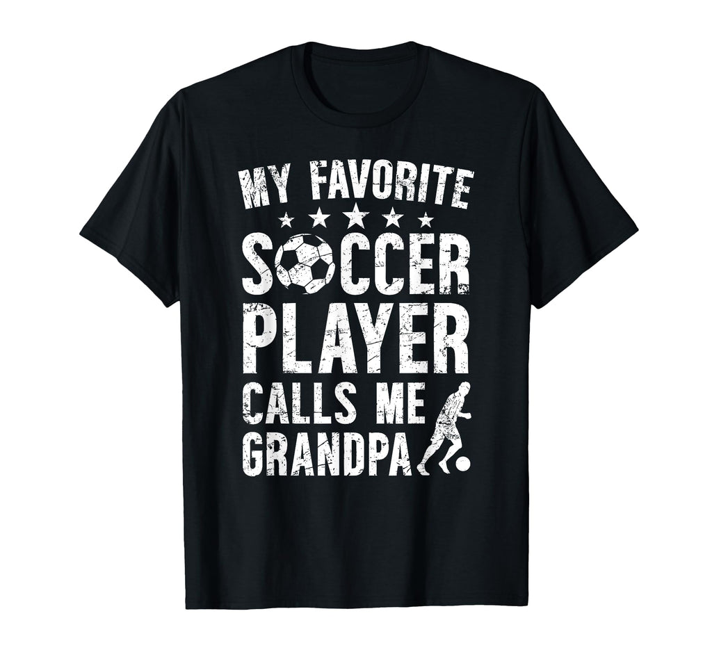 My Favorite Soccer Player Grandpa Soccer T-Shirt - Custom Art Print Unisex - T-Shirt, Sweatshirt, Hoodie