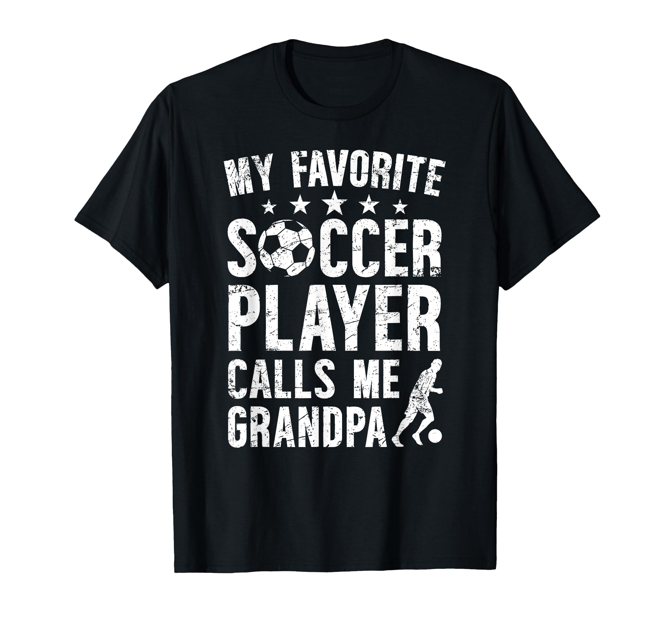 My Favorite Soccer Player Grandpa Soccer T-Shirt - Custom Art Print Unisex - T-Shirt, Sweatshirt, Hoodie