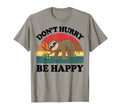 Sloth Dont Hurry Be Happy Funny Teen T-Shirt - Minimalist Print Unisex - T-Shirt, Sweatshirt, Hoodie
