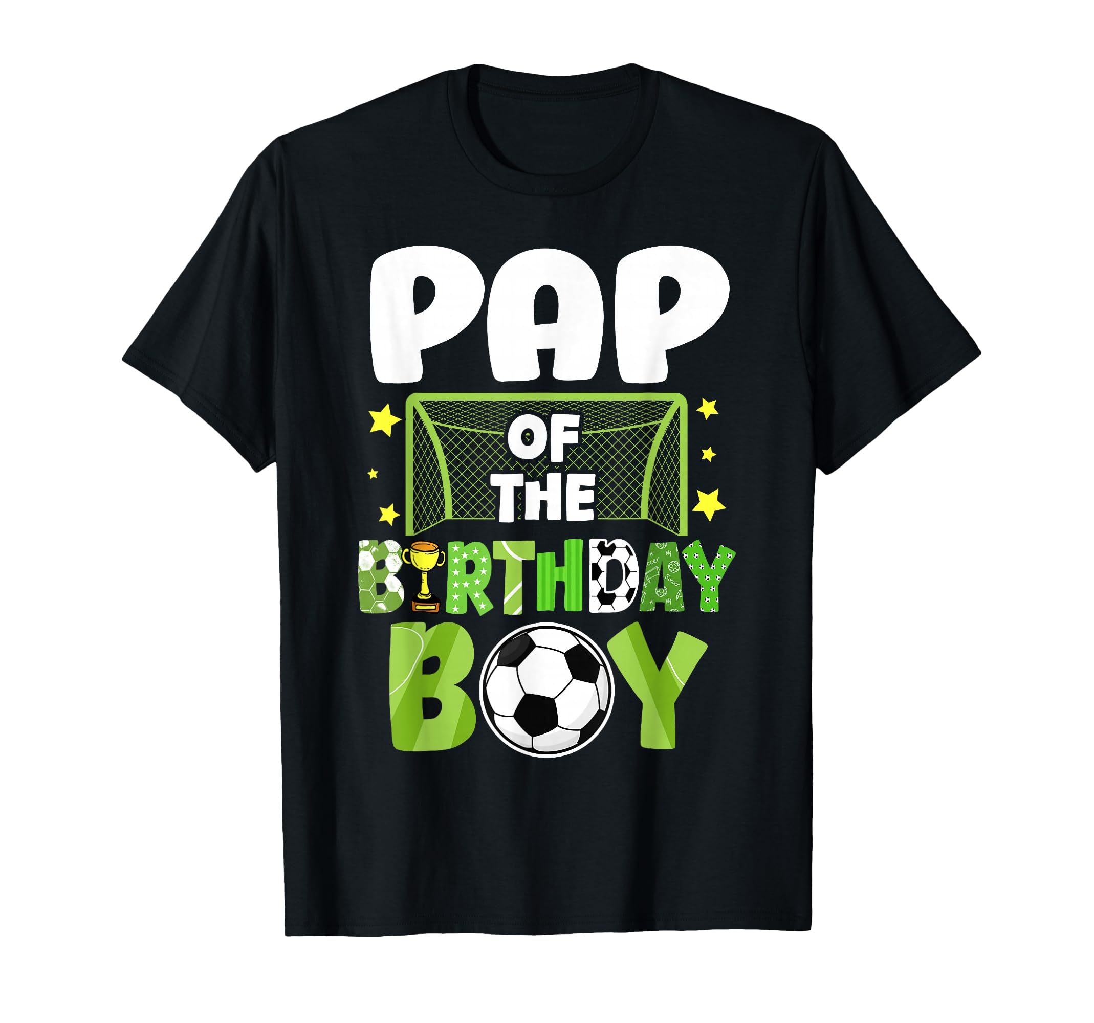 Soccer Pap Birthday Party Family Matching T-Shirt - Unique Graphic Unisex - T-Shirt, Sweatshirt, Hoodie