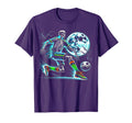 Soccer Skeleton Halloween Football T-Shirt - Custom Art Print Men Women - T-Shirt, Sweatshirt, Hoodie