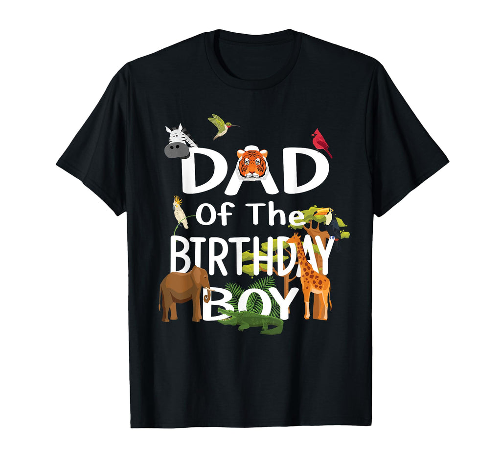 Dad Birthday Zoo Theme Animal Party T-Shirt - Aesthetic Graphic Men Women - T-Shirt, Sweatshirt, Hoodie