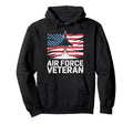 Air Force Veteran Us American Flag Hoodie - Fun Novelty Design Men Women - T-Shirt, Sweatshirt, Hoodie