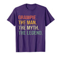 Mens Grampie Myth Legend Mens Dad Father T-Shirt - Unique Graphic Men Women - T-Shirt, Sweatshirt, Hoodie