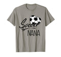 Soccer Nana Womens Grandma Gift T-Shirt - Minimalist Print for Adults - T-Shirt, Sweatshirt, Hoodie