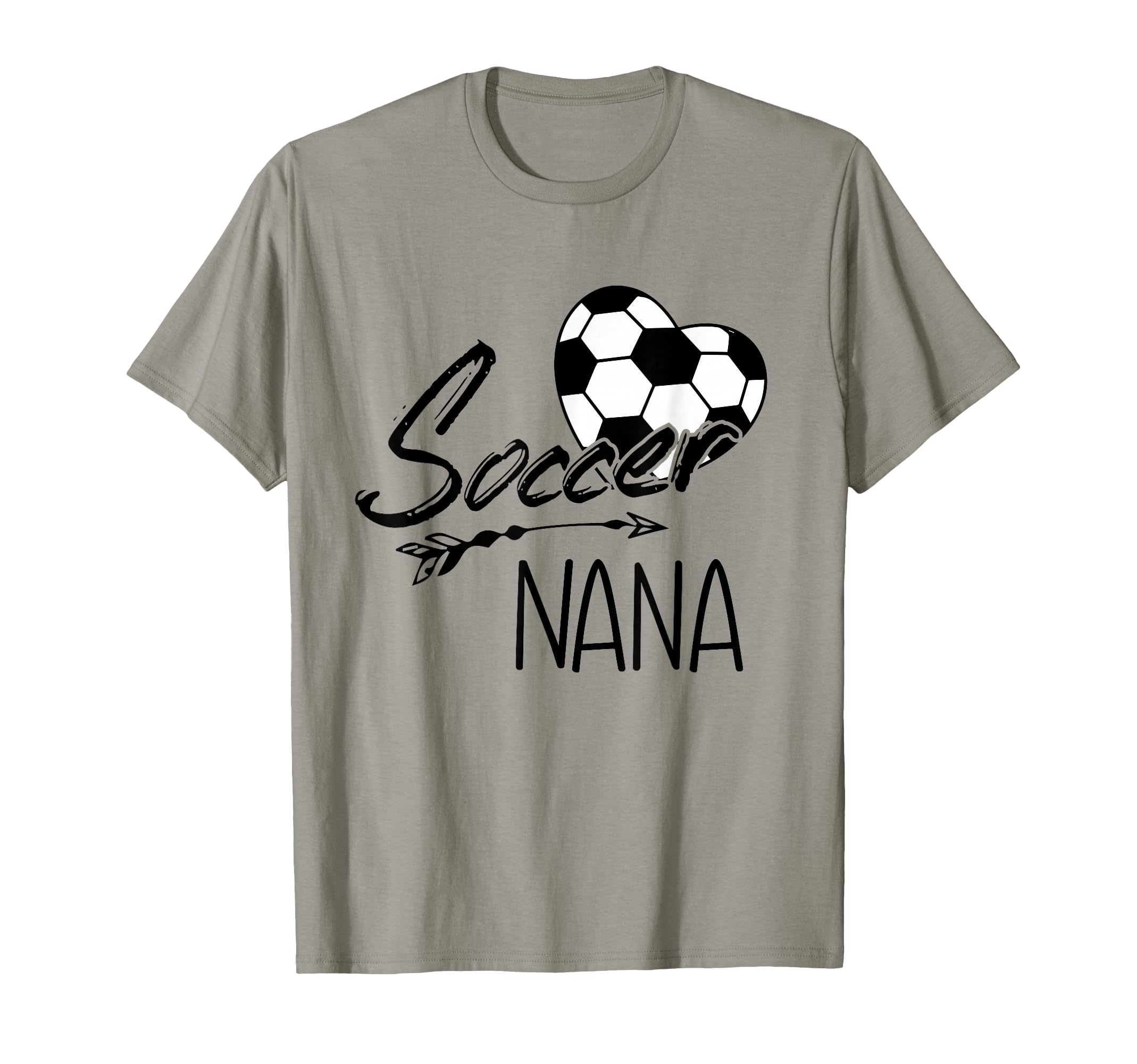 Soccer Nana Womens Grandma Gift T-Shirt - Minimalist Print for Adults - T-Shirt, Sweatshirt, Hoodie