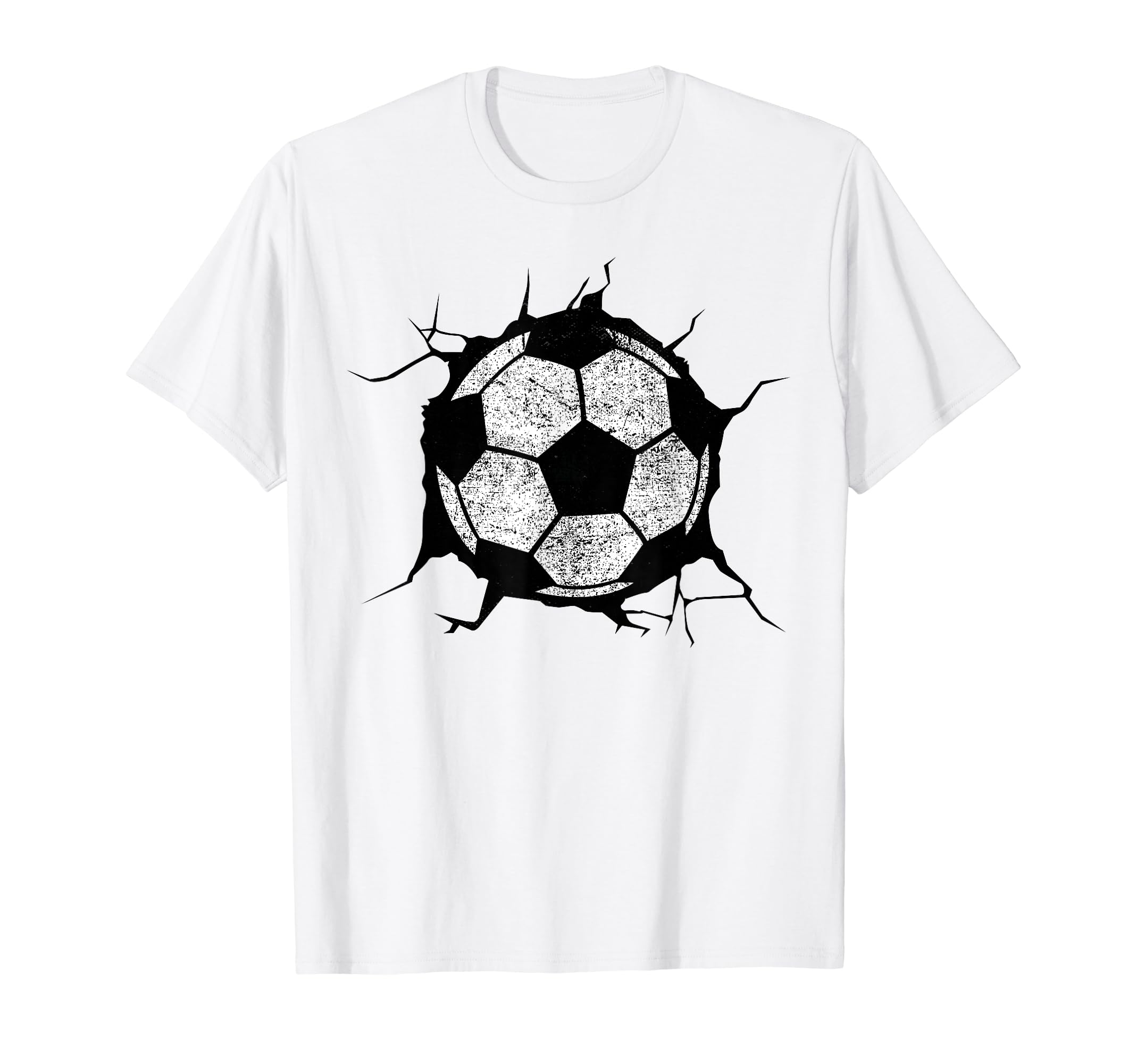 Sport Soccer Ball Breaking Wall Soccer T-Shirt - Fun Novelty Design Unisex - T-Shirt, Sweatshirt, Hoodie