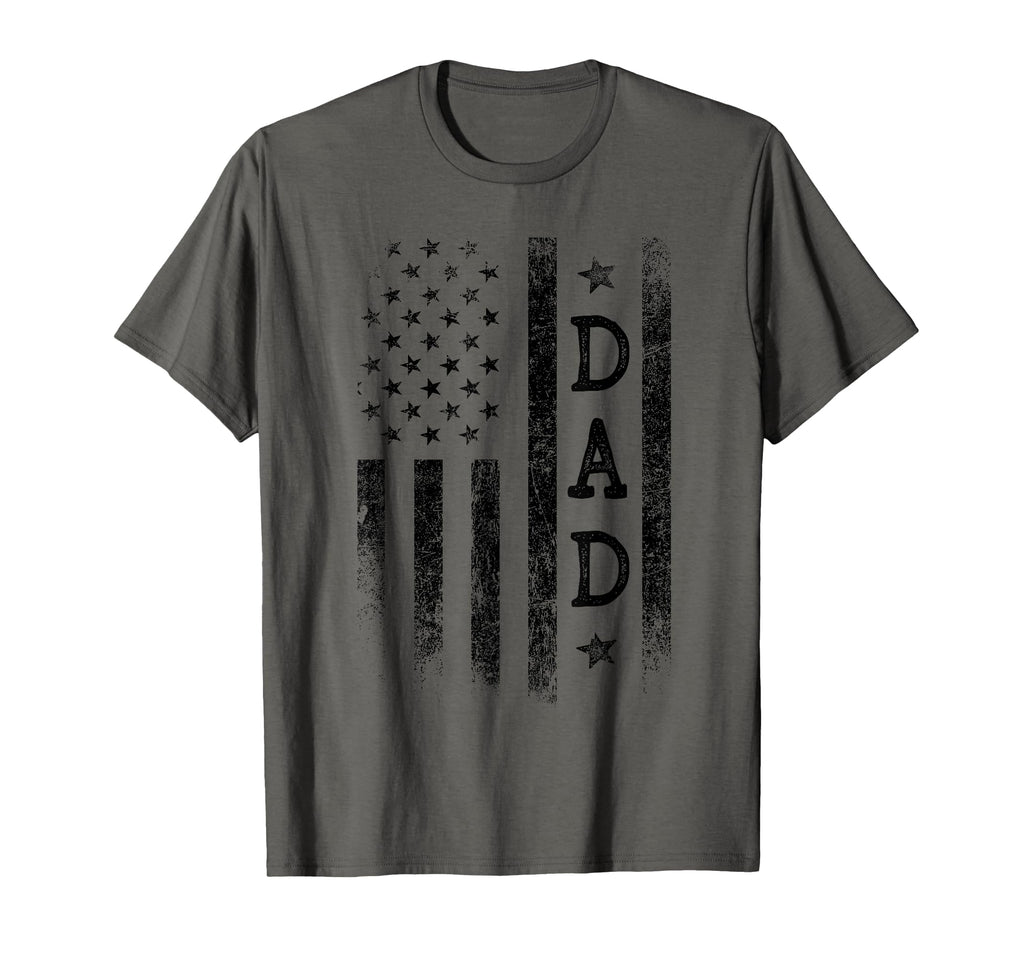Dad Patriotic American Usa Flag Fathers T-Shirt - Trendy Graphic Unisex - T-Shirt, Sweatshirt, Hoodie