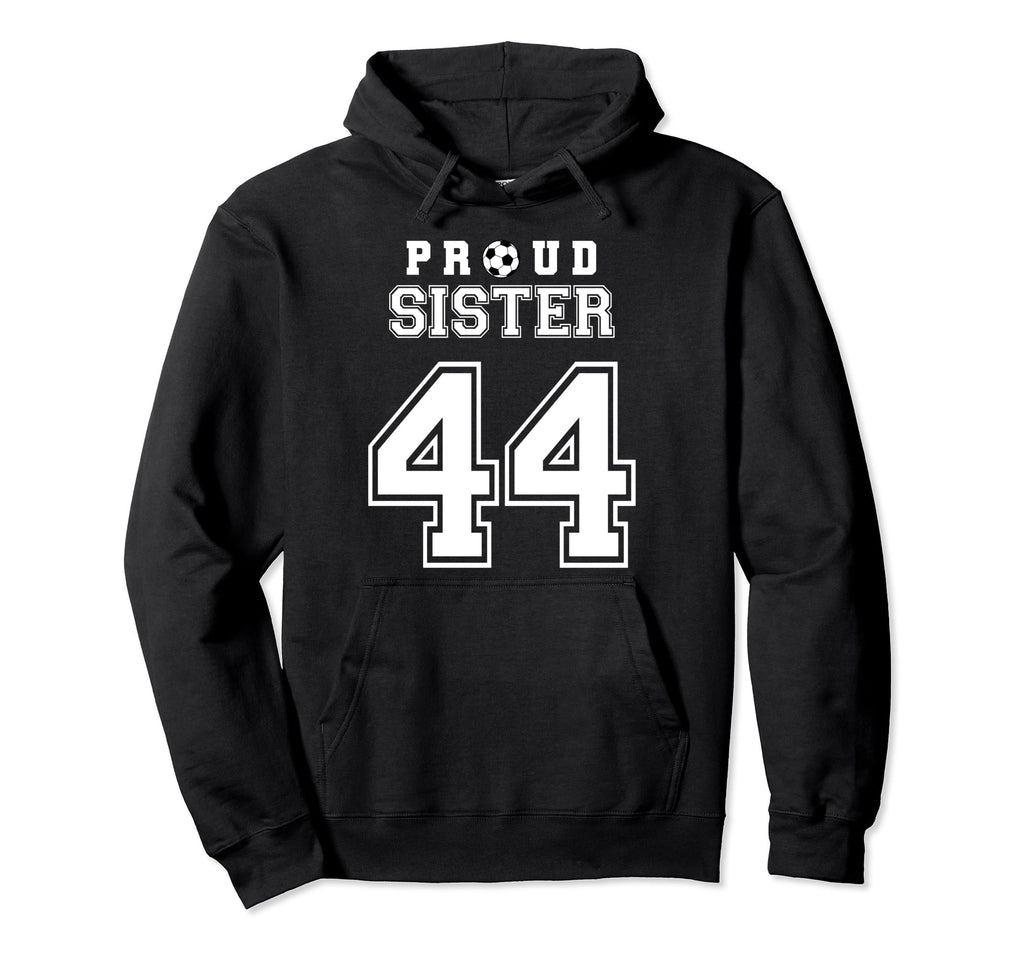 Number 44 Custom Proud Soccer Futbol Hoodie - Fun Novelty Design Men Women - T-Shirt, Sweatshirt, Hoodie