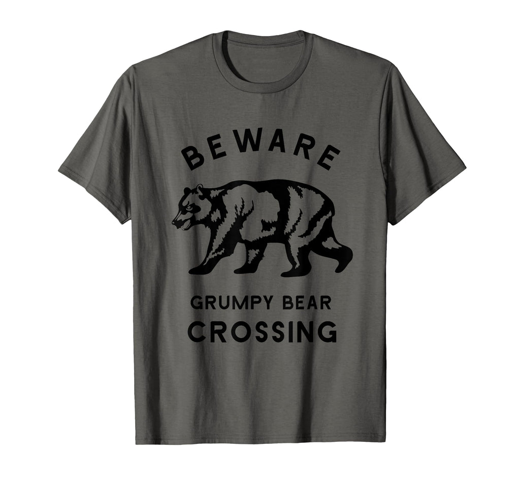 Funny Attitude Beware Grumpy Bear T-Shirt - Minimalist Print Unisex - T-Shirt, Sweatshirt, Hoodie