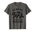 Funny Attitude Beware Grumpy Bear T-Shirt - Minimalist Print Unisex - T-Shirt, Sweatshirt, Hoodie
