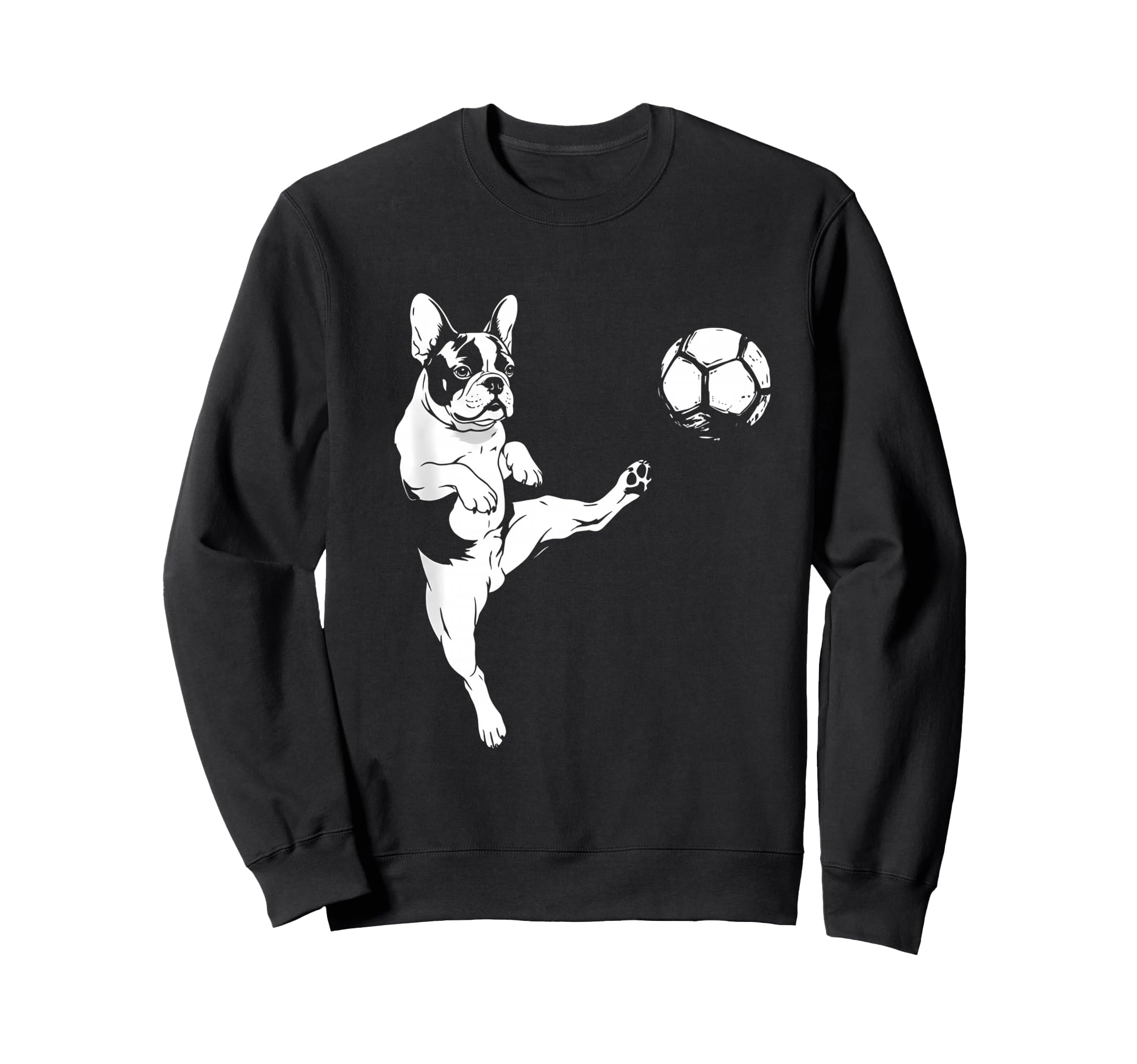 French Bulldog Soccer Player Funny Sweatshirt - Trendy Graphic for Adults - T-Shirt, Sweatshirt, Hoodie