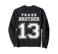 Number 13 Custom Proud Soccer Futbol Sweatshirt - Unique Graphic Unisex - T-Shirt, Sweatshirt, Hoodie