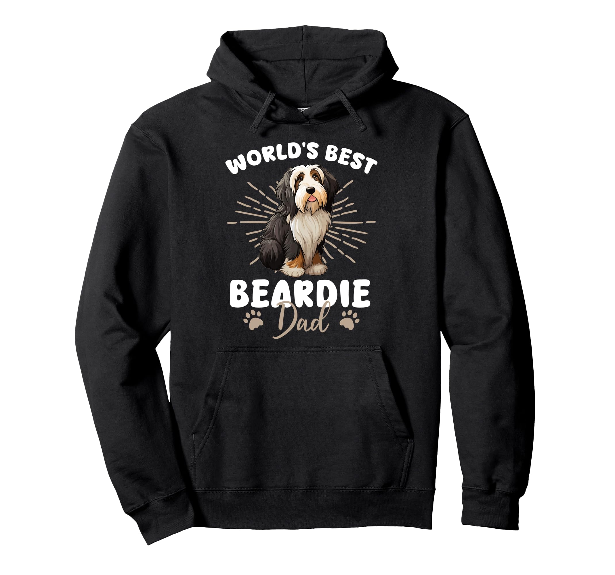 Bearded Collie Dog Worlds Best Hoodie - Casual Everyday Wear for Adults - T-Shirt, Sweatshirt, Hoodie