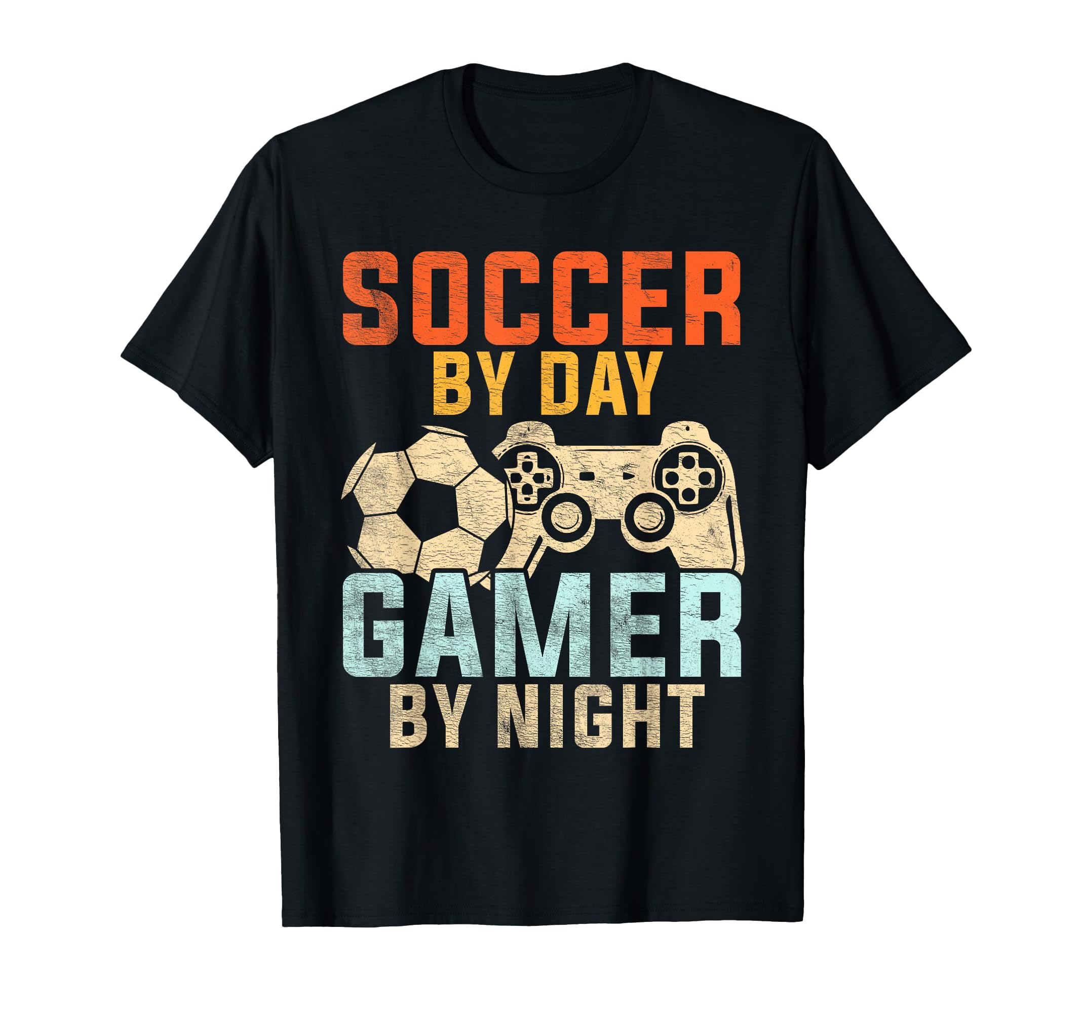 Soccer Day Gamer Night Soccer Gamer T-Shirt - Custom Art Print Unisex - T-Shirt, Sweatshirt, Hoodie