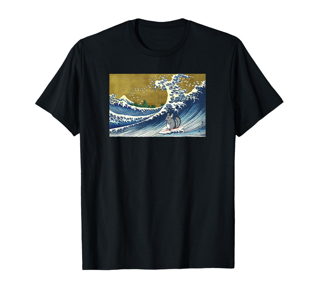 Mens Surfing Wave Pet Chinchilla Mom T-Shirt - Aesthetic Graphic Unisex - T-Shirt, Sweatshirt, Hoodie