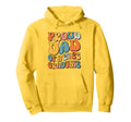 Groovy Proud Dad 2025 Graduate Senior Hoodie - Fun Novelty Design Unisex - T-Shirt, Sweatshirt, Hoodie