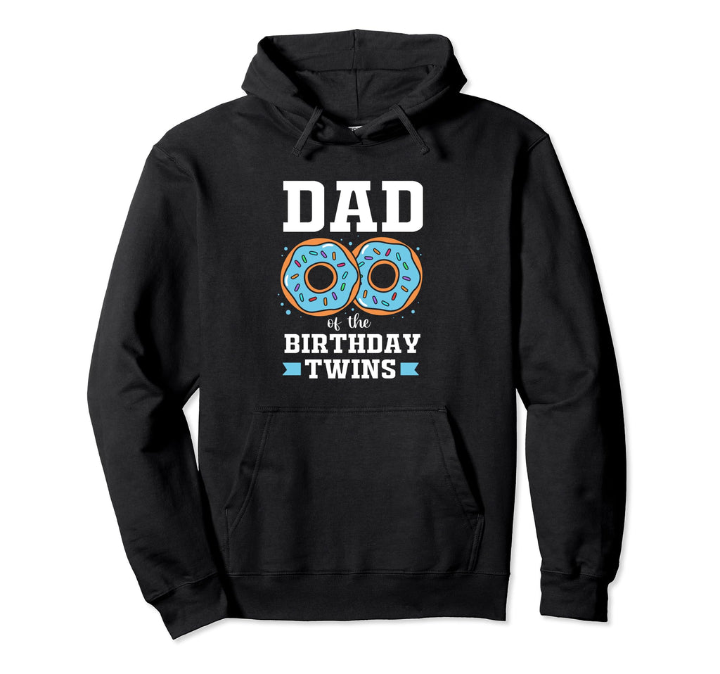 Donut Dad Birthday Twins Hoodie - Unique Graphic Unisex - T-Shirt, Sweatshirt, Hoodie