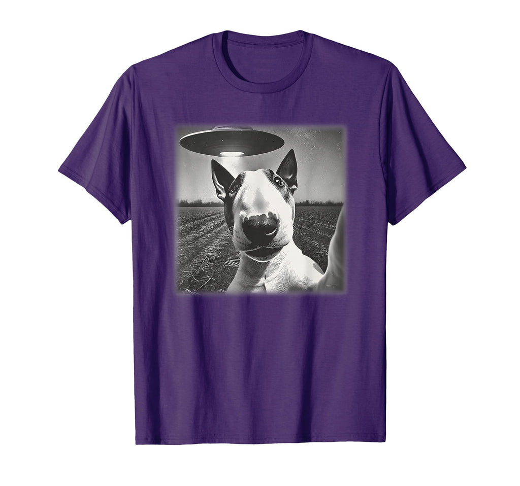 English Bull Terrier Ufo Alien Selfie T-Shirt - Streetwear Style Men Women - T-Shirt, Sweatshirt, Hoodie