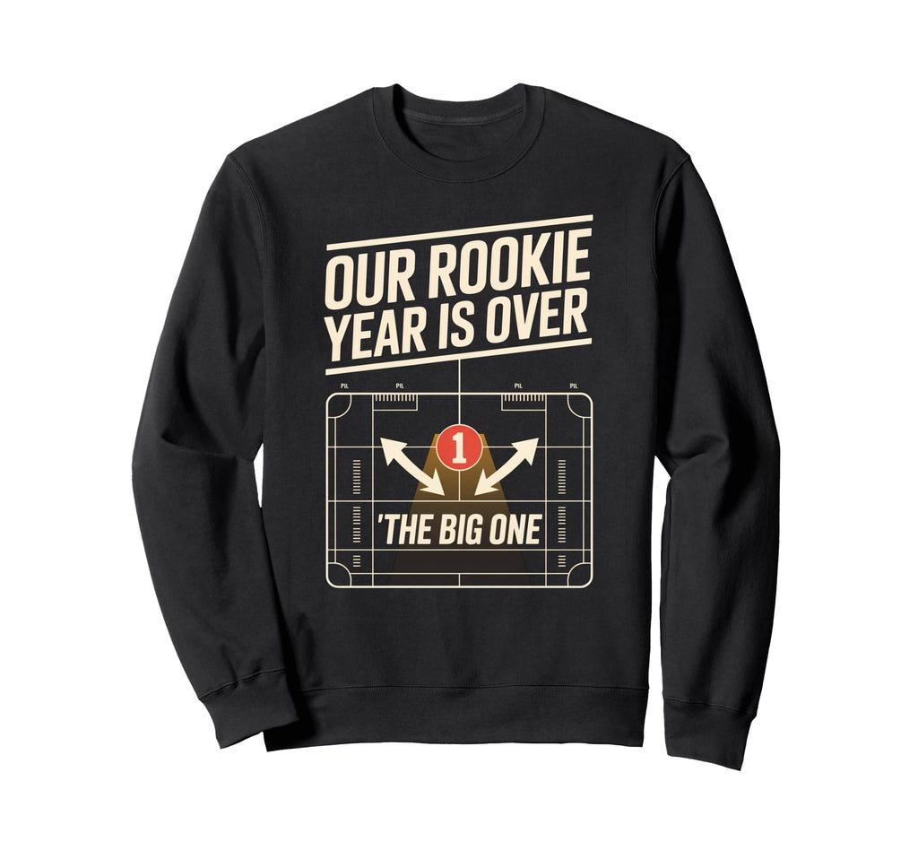 Rookie 1St Year Funny First Sweatshirt - Minimalist Print for Adults - T-Shirt, Sweatshirt, Hoodie