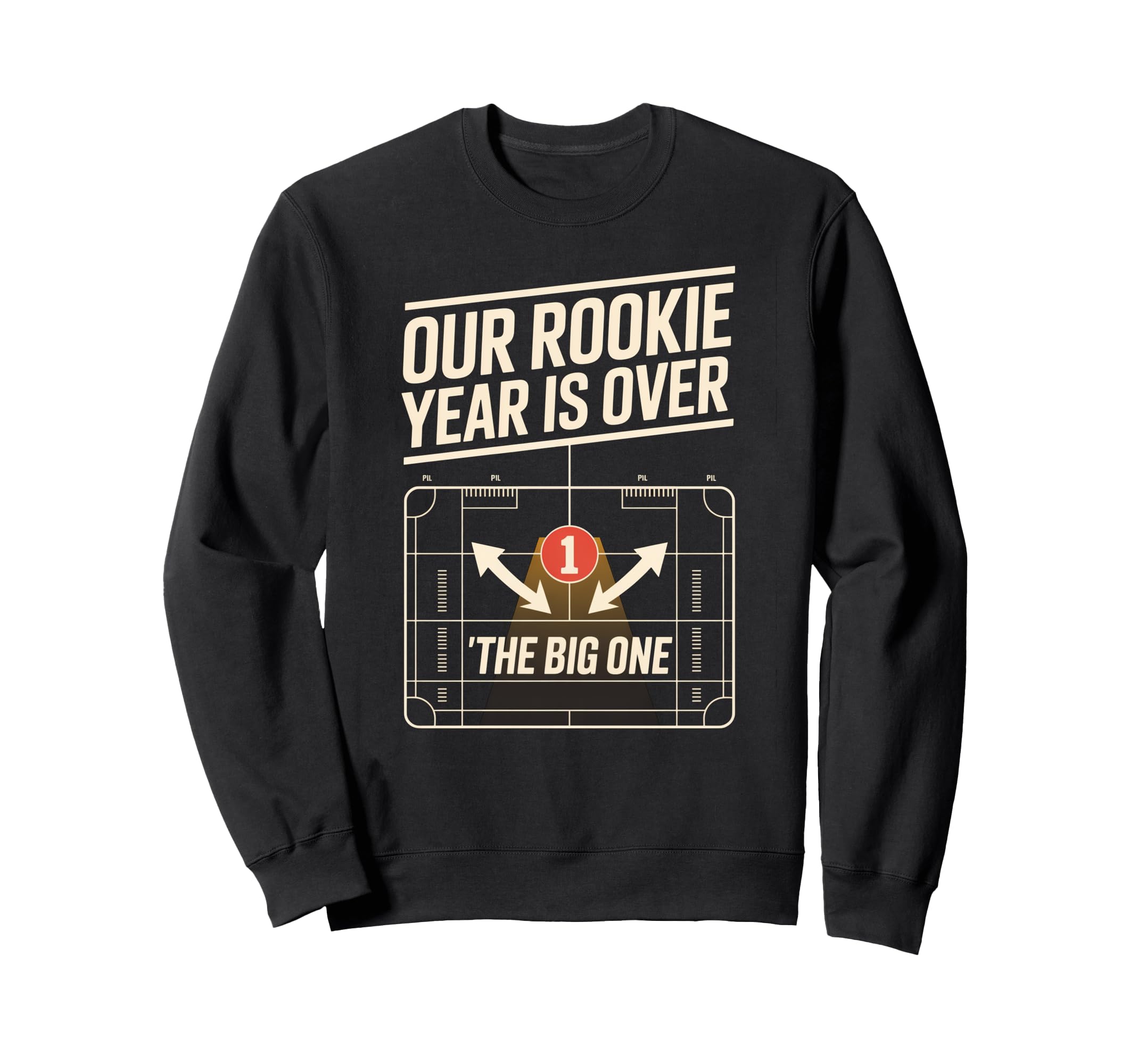 Rookie 1St Year Funny First Sweatshirt - Minimalist Print for Adults - T-Shirt, Sweatshirt, Hoodie
