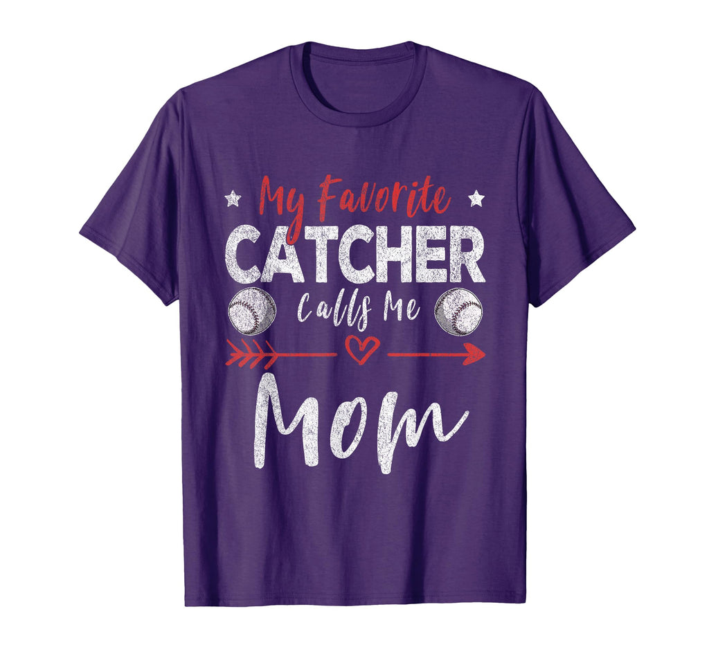 My Favorite Catcher Calls Me Mom T-Shirt - Aesthetic Graphic Men Women - T-Shirt, Sweatshirt, Hoodie