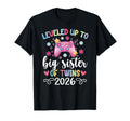 Leveled Up Promoted To Big Sister Twins T-Shirt - Unique Graphic Unisex - T-Shirt, Sweatshirt, Hoodie