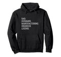 Dad Husband Manufacturing Engineer Hoodie - Minimalist Print Men Women - T-Shirt, Sweatshirt, Hoodie