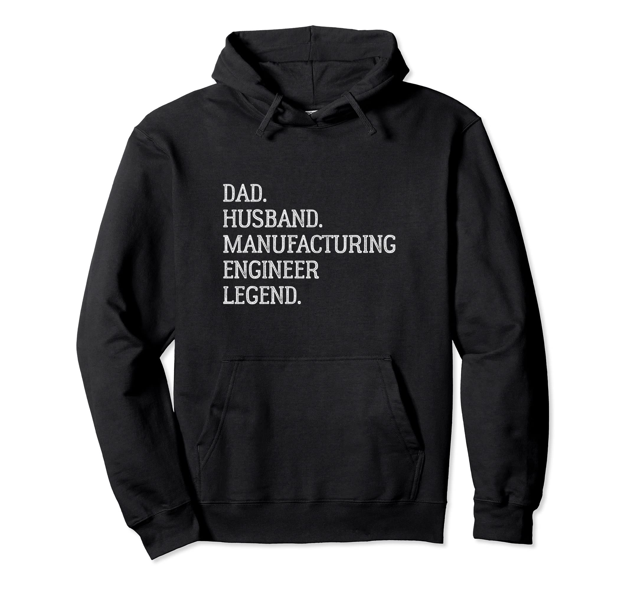 Dad Husband Manufacturing Engineer Hoodie - Minimalist Print Men Women - T-Shirt, Sweatshirt, Hoodie