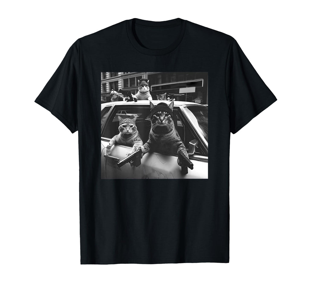Funny Cat Gang T-Shirt - Graphic Print Men Women - T-Shirt, Sweatshirt, Hoodie