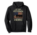 My Dad Is Not Just Veteran He Is My Hero Hoodie - Minimalist Print Unisex - T-Shirt, Sweatshirt, Hoodie