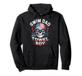 Swim Dad Aka Towel Swimming Hoodie - Casual Everyday Wear Unisex - T-Shirt, Sweatshirt, Hoodie