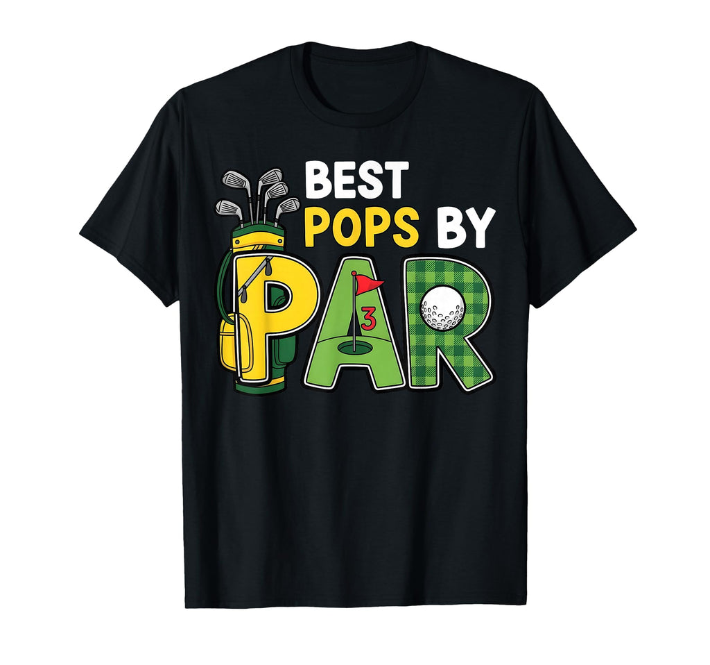 Best Pops Par Funny Golf Grandpa Dad T-Shirt - Graphic Print for Adults - T-Shirt, Sweatshirt, Hoodie
