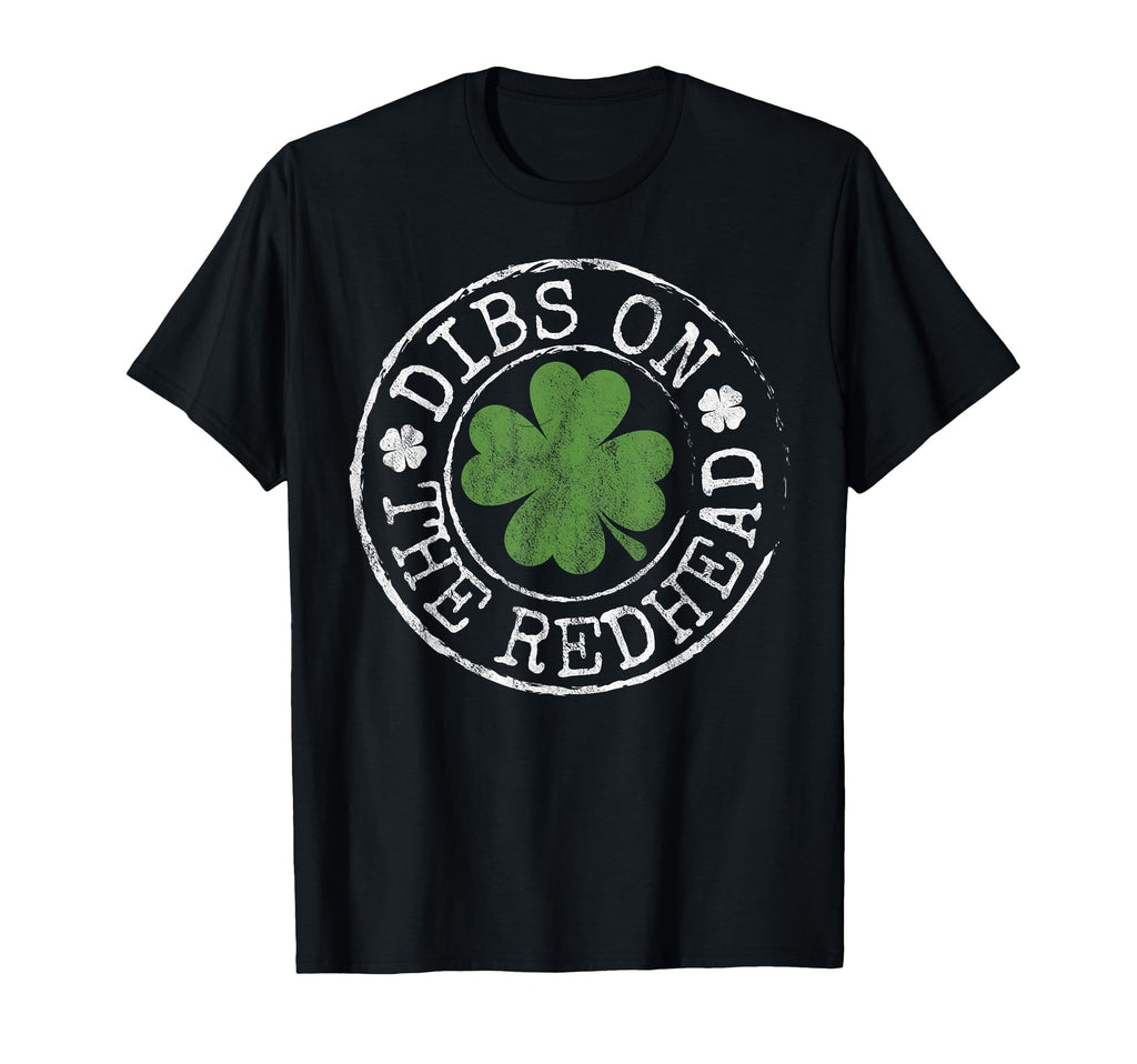 Dibs Redhead Funny Clovers Stamp St T-Shirt - Graphic Print for Adults - T-Shirt, Sweatshirt, Hoodie