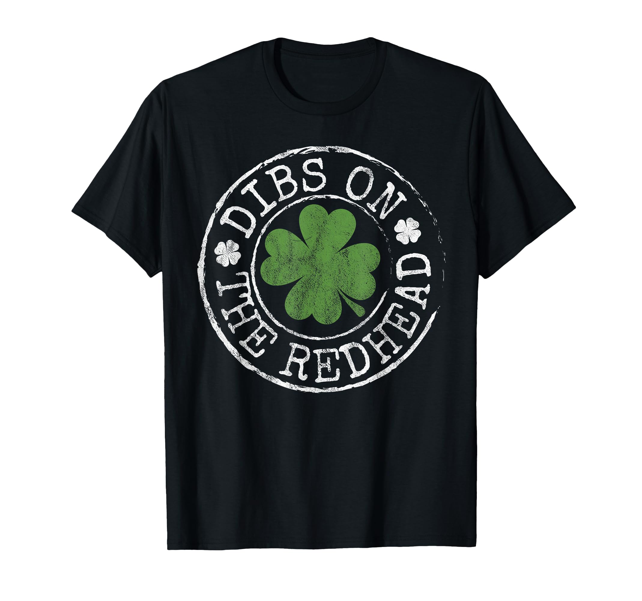 Dibs Redhead Funny Clovers Stamp St T-Shirt - Graphic Print for Adults - T-Shirt, Sweatshirt, Hoodie