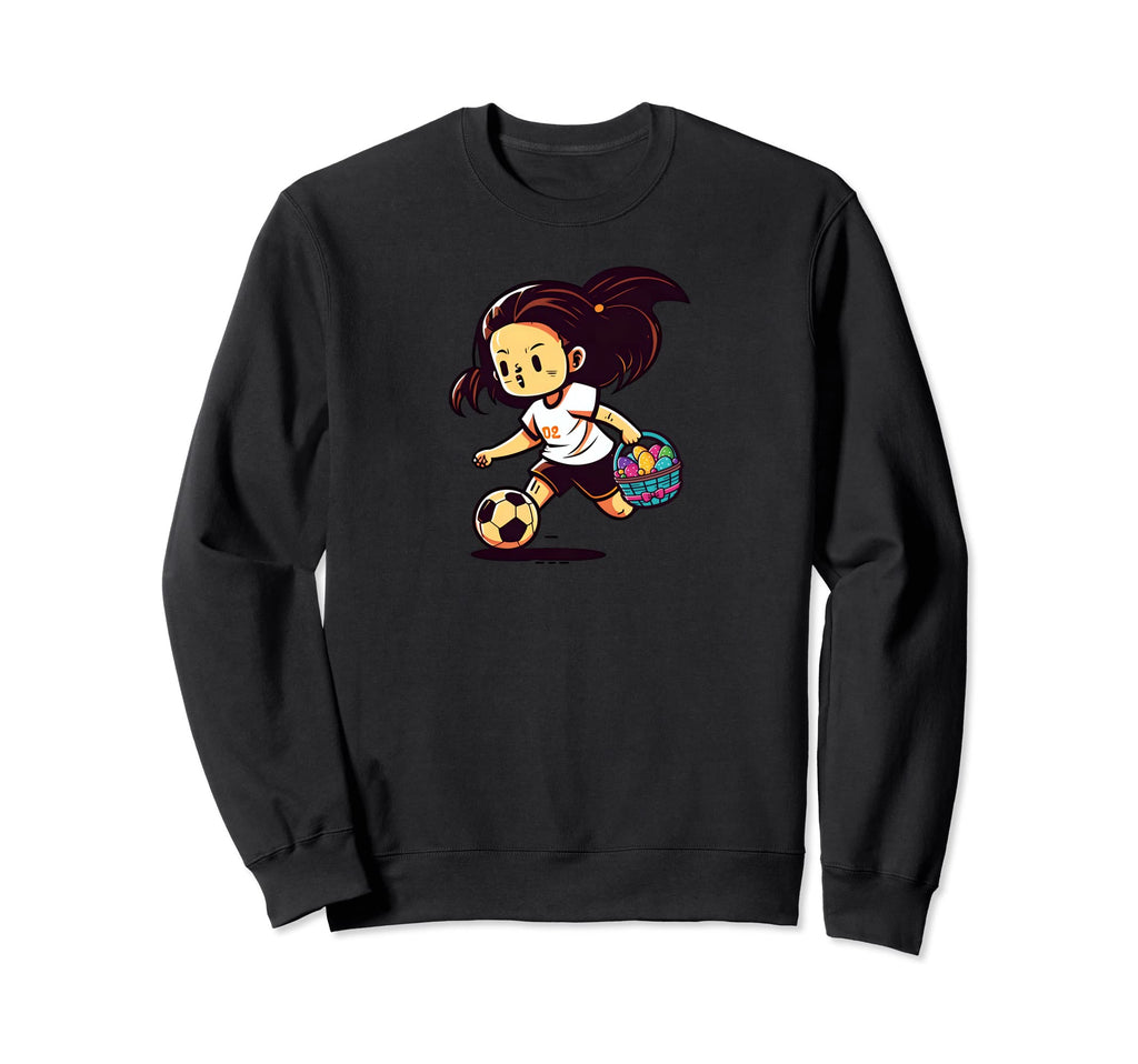 Playing Soccer Easter Eggs Sweatshirt - Casual Everyday Wear Men Women - T-Shirt, Sweatshirt, Hoodie