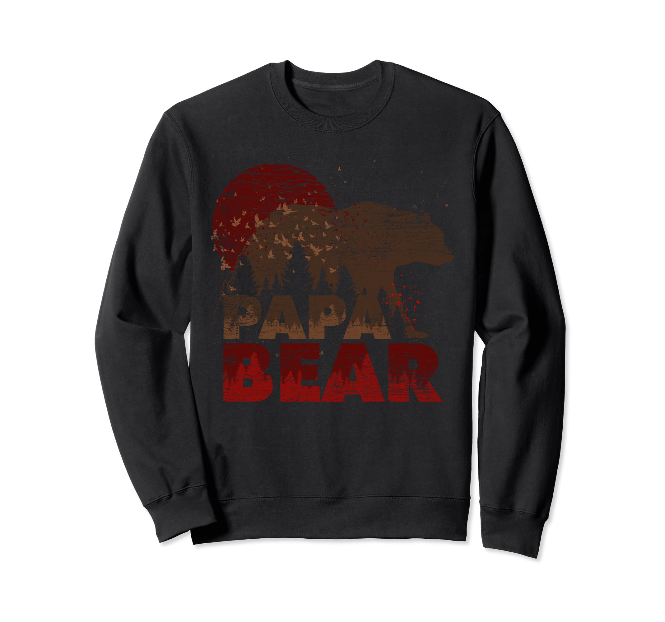 Forest Bear Family Daddy Animal Sweatshirt - Fun Novelty Design Men Women - T-Shirt, Sweatshirt, Hoodie