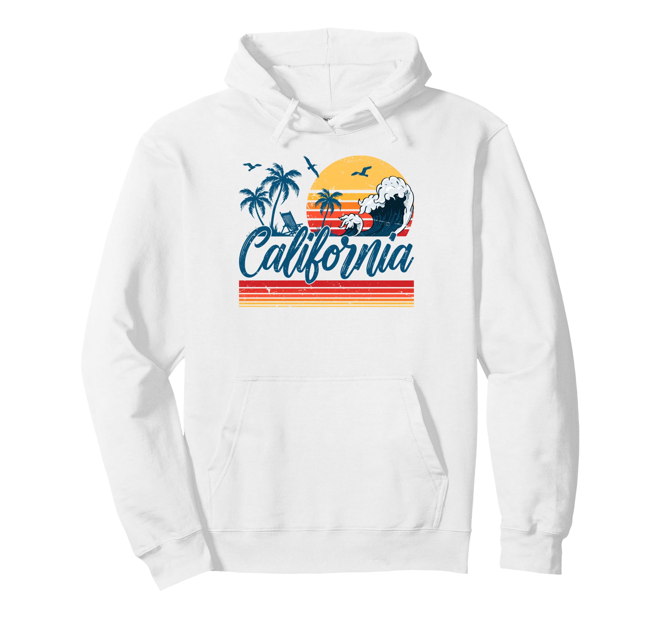 California Tropical Beach Sunset Family Hoodie - Trendy Graphic Unisex - T-Shirt, Sweatshirt, Hoodie