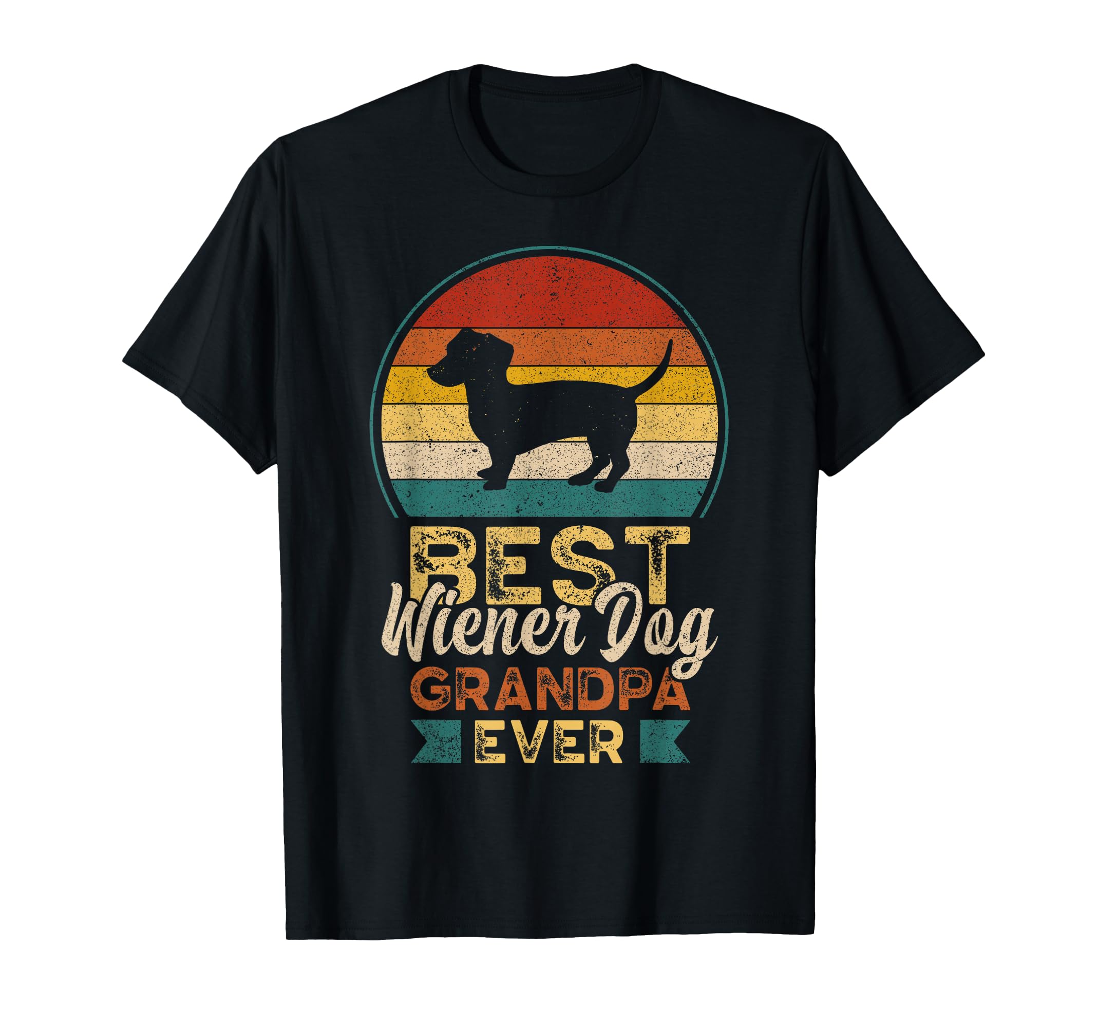 Best Wiener Dog Grandpa Ever Fathers T-Shirt - Aesthetic Graphic Men Women - T-Shirt, Sweatshirt, Hoodie