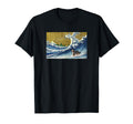 Surfing Wave Bernese Mountain Dog T-Shirt - Minimalist Print Men Women - T-Shirt, Sweatshirt, Hoodie