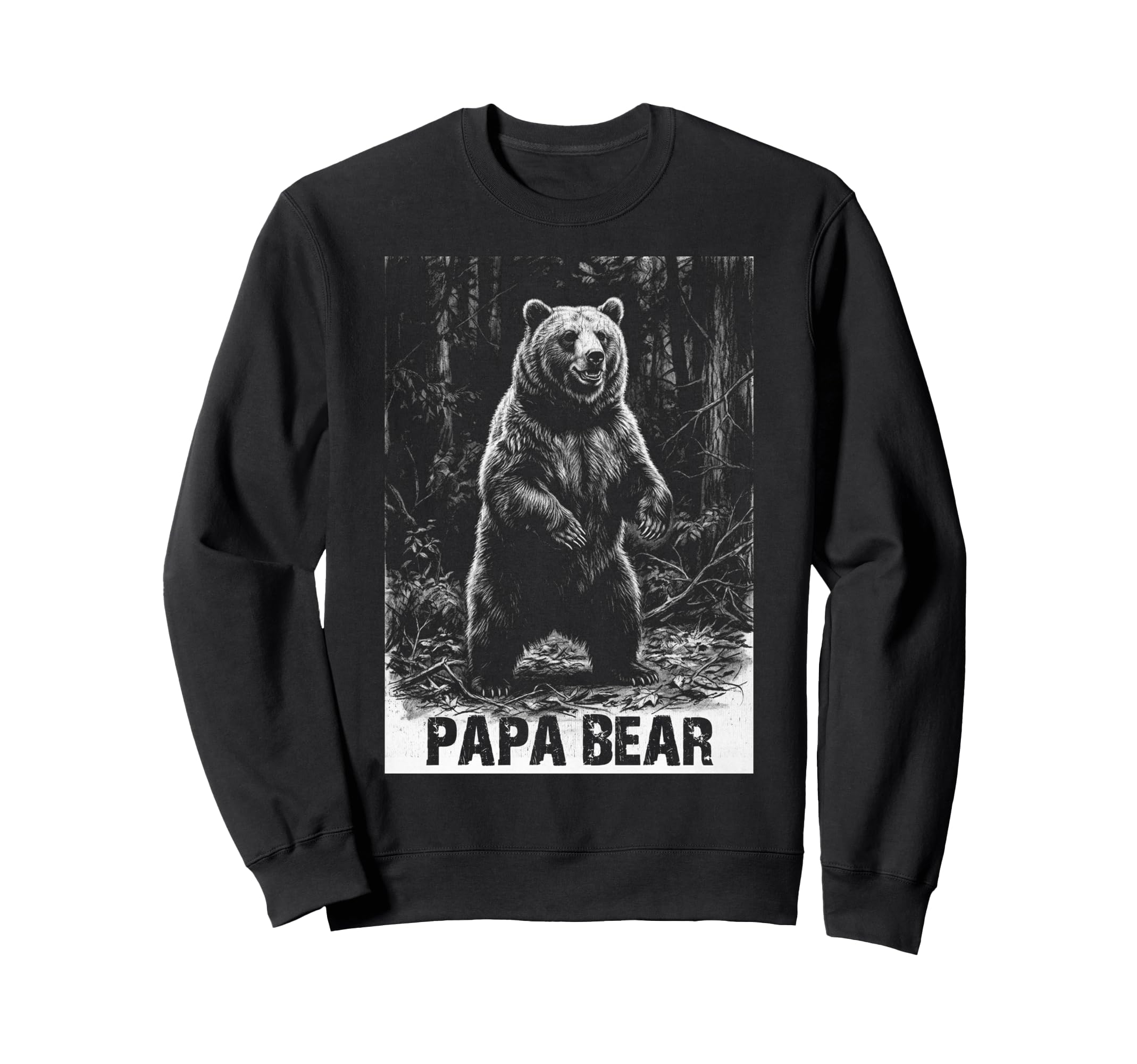 Papa Bear Family Matching Dad Sweatshirt - Unique Graphic Unisex - T-Shirt, Sweatshirt, Hoodie